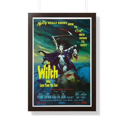 THE WITCH WHO CAME FROM THE SEA 1976 - Framed Movie Poster 20" x 30" Walnut - The Sticker Space