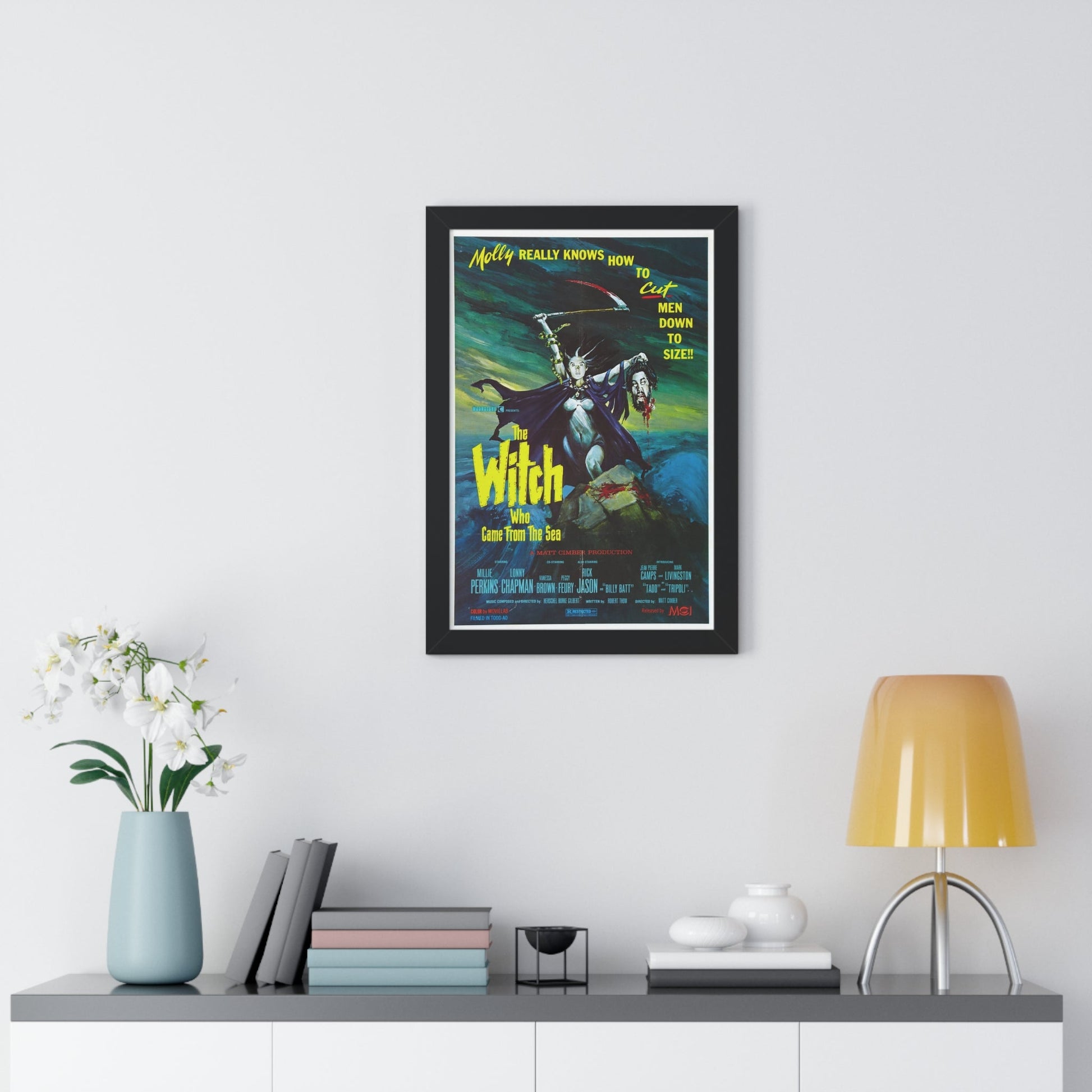 THE WITCH WHO CAME FROM THE SEA 1976 - Framed Movie Poster-The Sticker Space