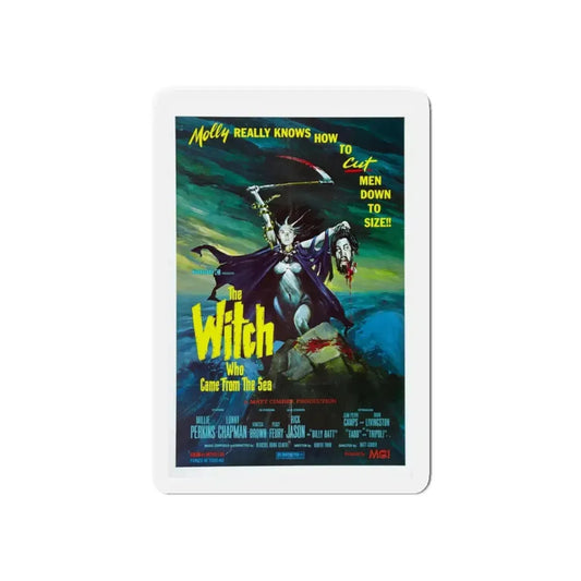 THE WITCH WHO CAME FROM THE SEA 1976 Movie Poster - Refrigerator Magnet 6 Inch Die-Cut - The Sticker Space