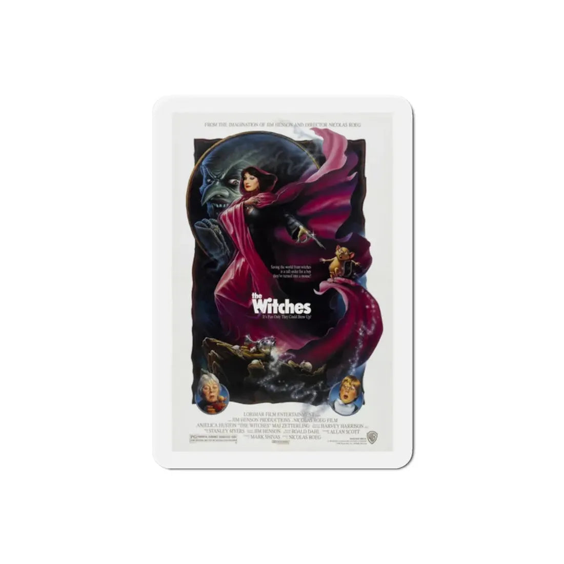 The Witches 1990 Movie Poster Refrigerator Magnet 2 Inch - The Sticker Space