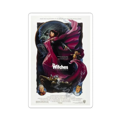 The Witches 1990 Movie Poster - STICKER Vinyl Kiss-Cut Decal 3 Inch White - The Sticker Space