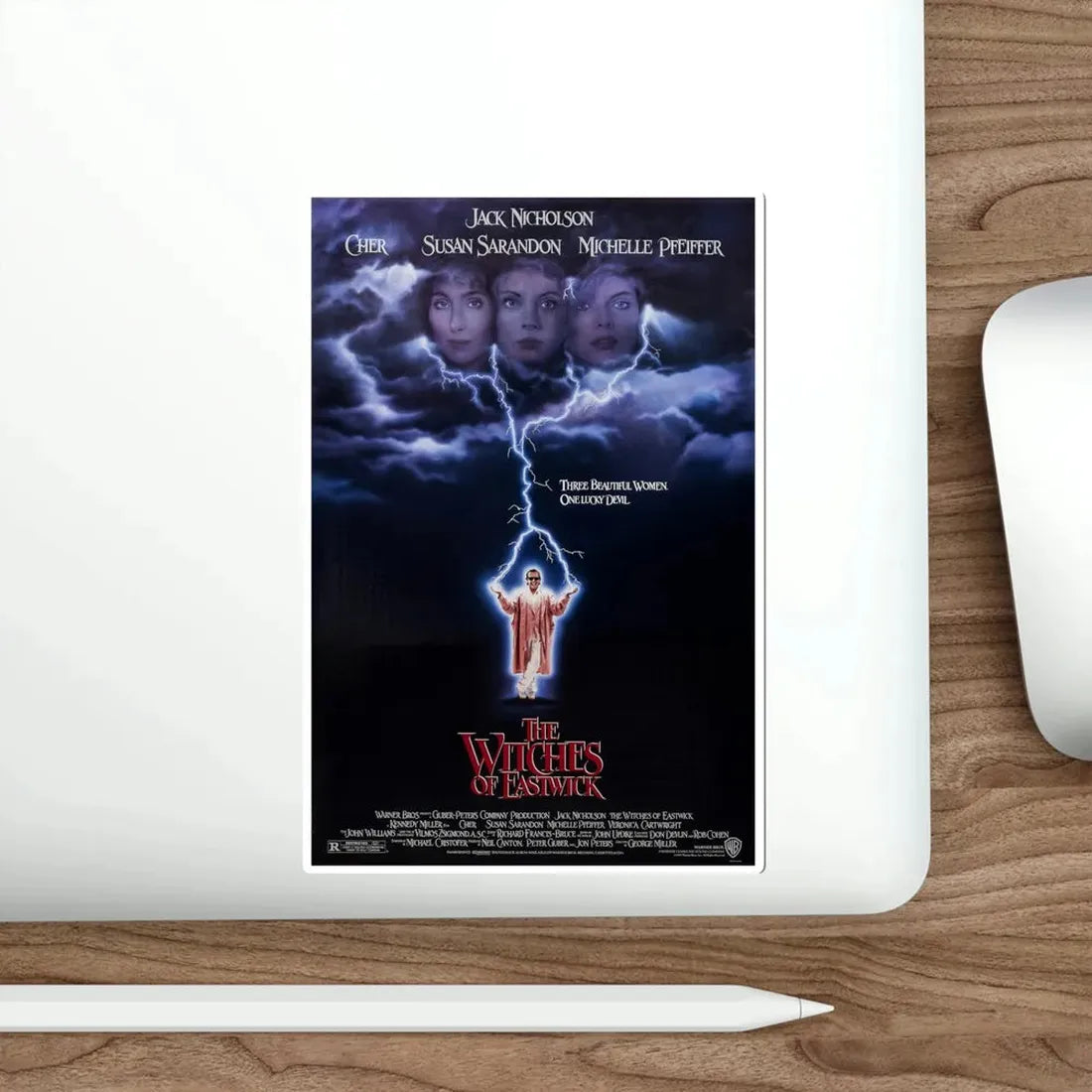 The Witches of Eastwick 1987 Movie Poster STICKER Vinyl Die-Cut Decal - The Sticker Space