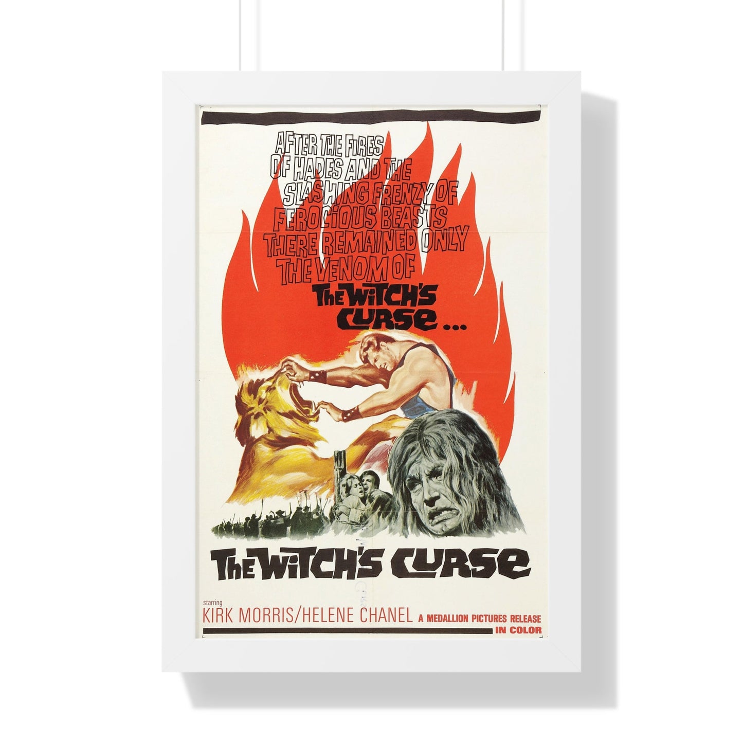 THE WITCH'S CURSE 1962 - Framed Movie Poster-16″ x 24″-The Sticker Space