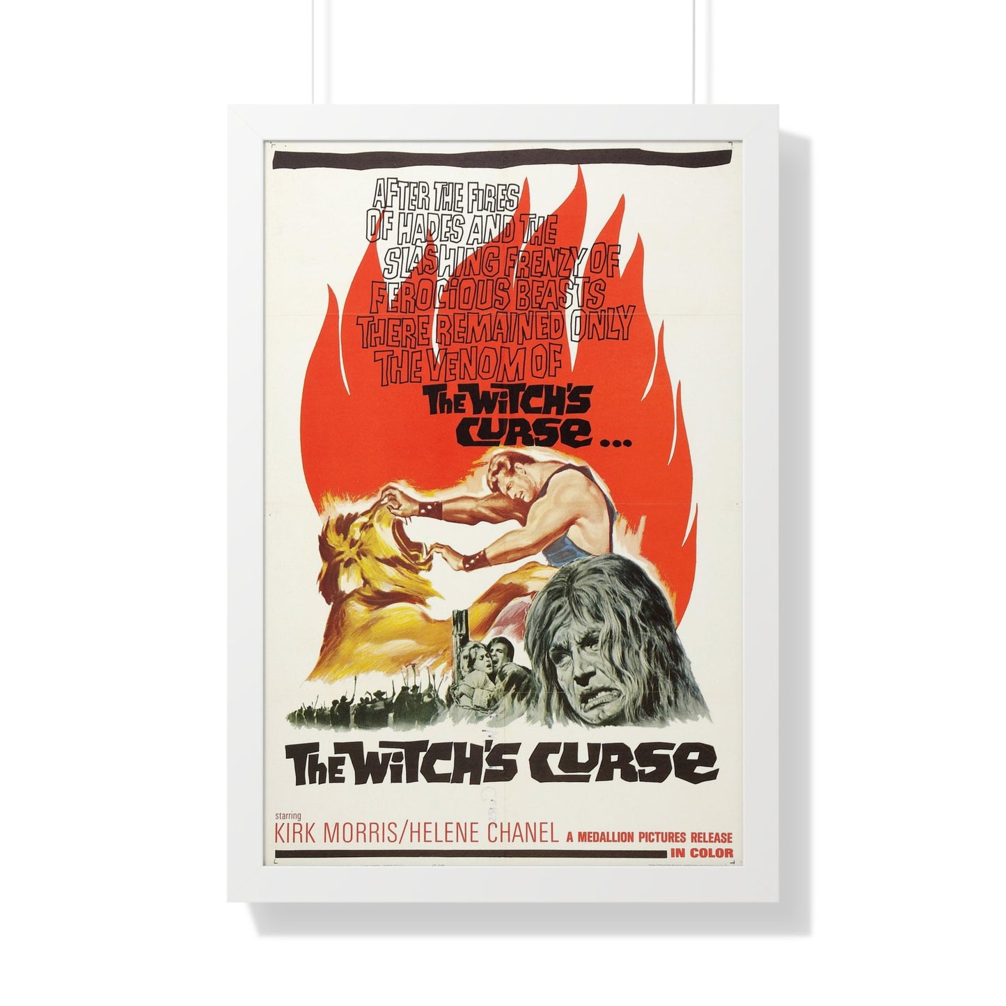 THE WITCH'S CURSE 1962 - Framed Movie Poster-20" x 30"-The Sticker Space