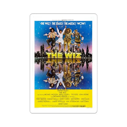 The Wiz 1978 Movie Poster - STICKER Vinyl Kiss-Cut Decal 3 Inch White - The Sticker Space