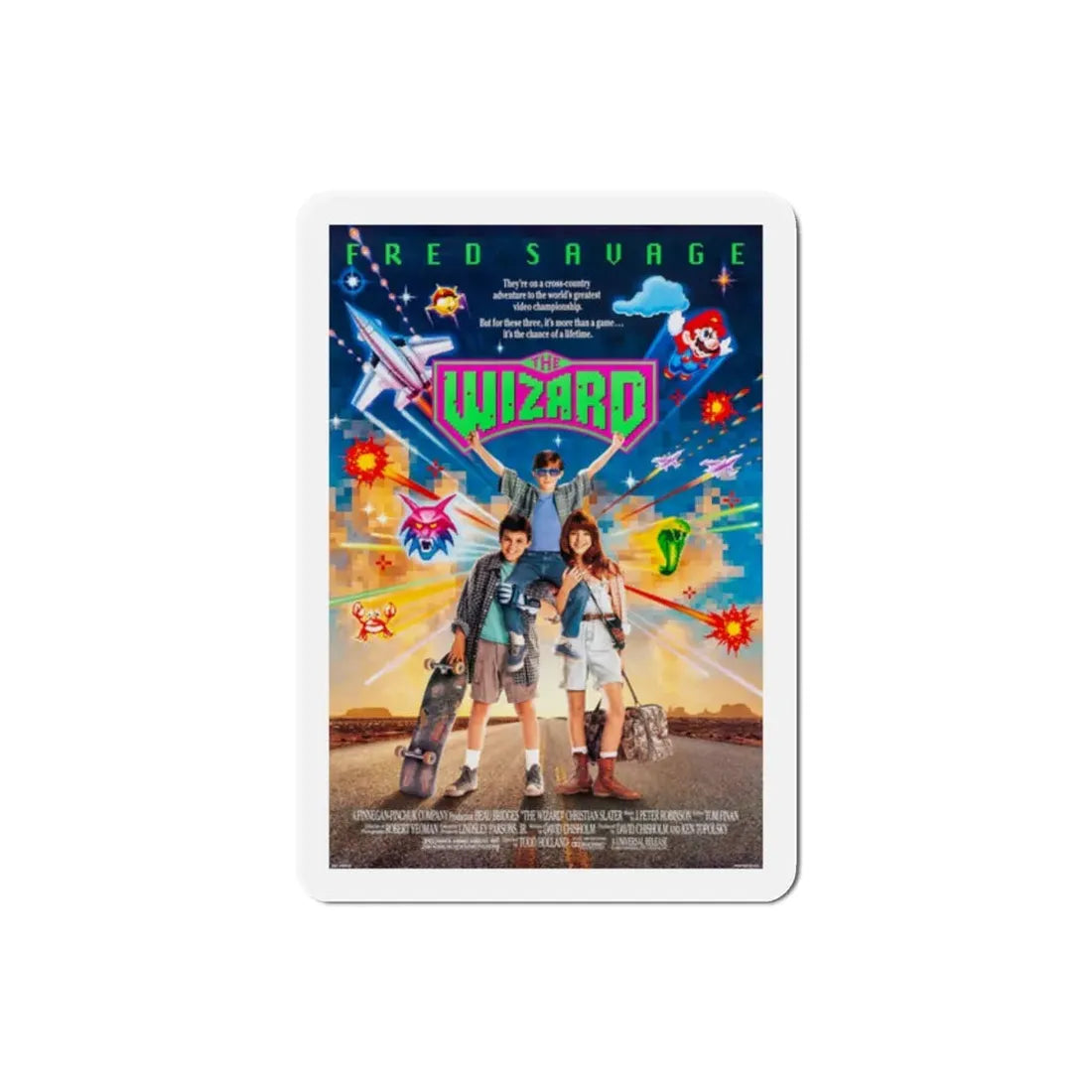 The Wizard 1989 Movie Poster Refrigerator Magnet 2 Inch - The Sticker Space