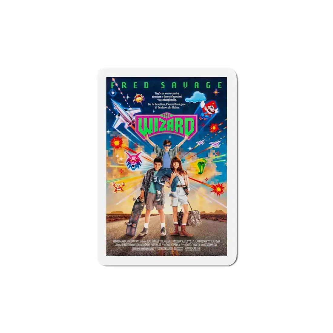 The Wizard 1989 Movie Poster Refrigerator Magnet 5 Inch - The Sticker Space