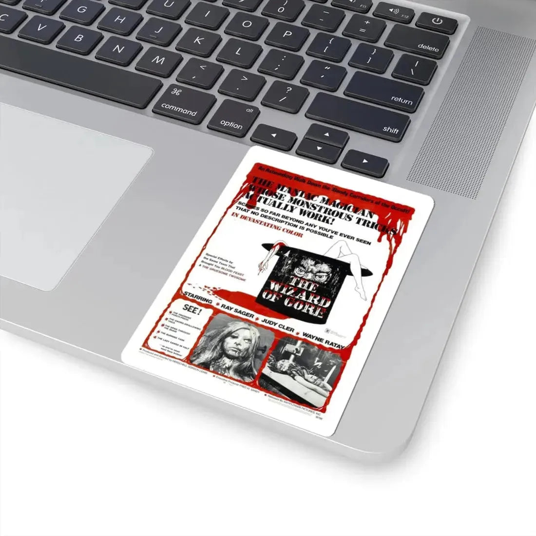 THE WIZARD OF GORE 1970 Movie Poster - STICKER Vinyl Kiss-Cut Decal - The Sticker Space