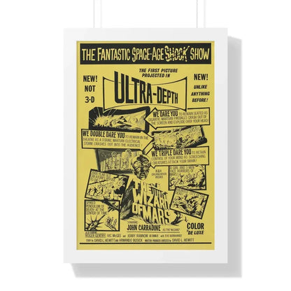 THE WIZARD OF MARS 1965 - Framed Movie Poster 16″ x 24″ White - The Sticker Space