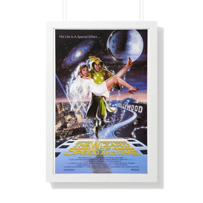 THE WIZARD OF SPEED AND TIME 1988 - Framed Movie Poster 20" x 30" White - The Sticker Space