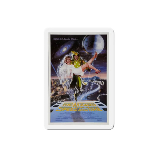 The Wizard of Speed and Time 1988 Movie Poster Refrigerator Magnet 2 Inch - The Sticker Space