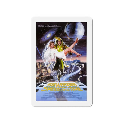 THE WIZARD OF SPEED AND TIME 1988 Movie Poster - Refrigerator Magnet 3 Inch Die-Cut - The Sticker Space