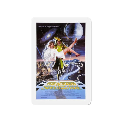 THE WIZARD OF SPEED AND TIME 1988 Movie Poster - Refrigerator Magnet 4 Inch Die-Cut - The Sticker Space
