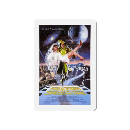 THE WIZARD OF SPEED AND TIME 1988 Movie Poster - Refrigerator Magnet 5 Inch Die-Cut - The Sticker Space