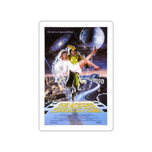 THE WIZARD OF SPEED AND TIME 1988 Movie Poster STICKER Vinyl Die-Cut Decal 2 Inch - The Sticker Space