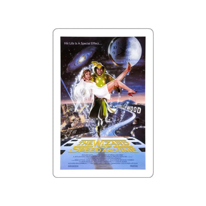 THE WIZARD OF SPEED AND TIME 1988 Movie Poster STICKER Vinyl Die-Cut Decal 3 Inch - The Sticker Space