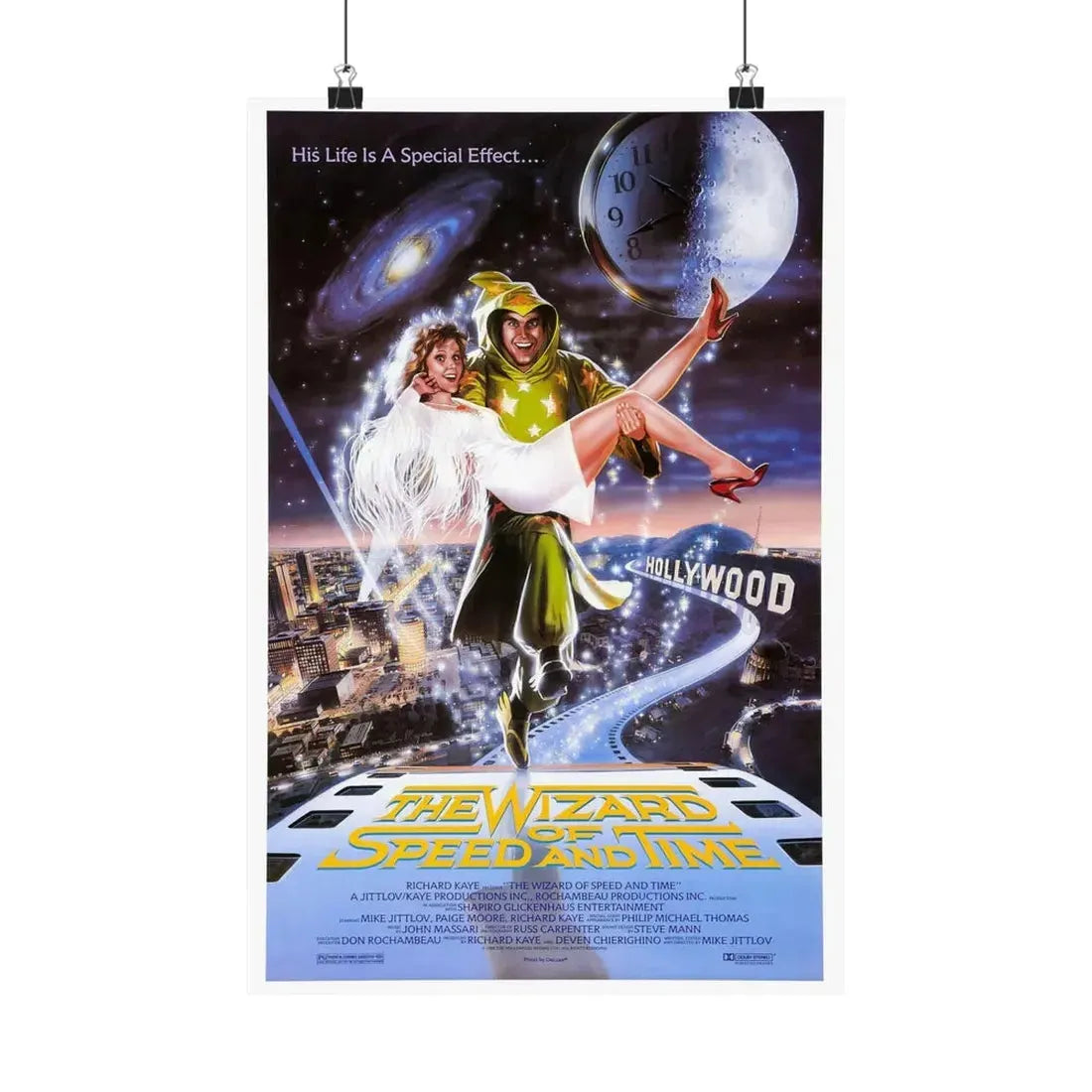 THE WIZARD OF SPEED AND TIME 1988 - Paper Movie Poster 12″ x 18″ Matte - The Sticker Space
