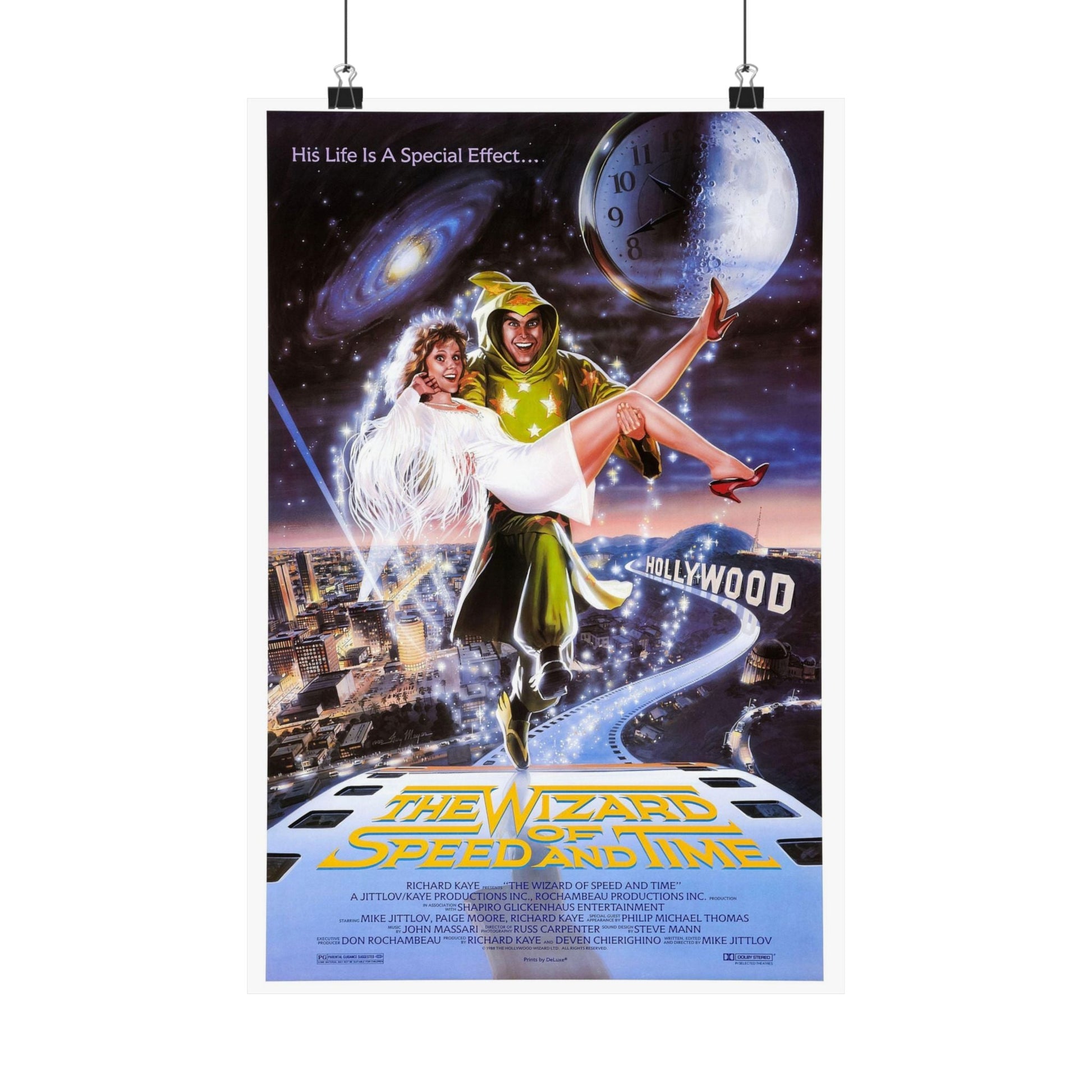 THE WIZARD OF SPEED AND TIME 1988 - Paper Movie Poster-12″ x 18″-The Sticker Space