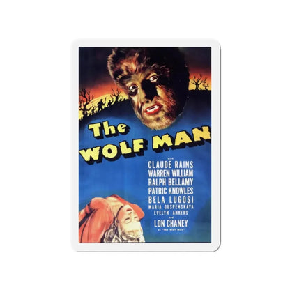 THE WOLF MAN 1941 Movie Poster - Refrigerator Magnet 2 Inch Die-Cut - The Sticker Space