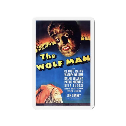 THE WOLF MAN 1941 Movie Poster - Refrigerator Magnet 3 Inch Die-Cut - The Sticker Space