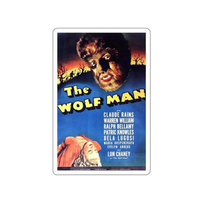 THE WOLF MAN 1941 Movie Poster STICKER Vinyl Die-Cut Decal 5 Inch - The Sticker Space