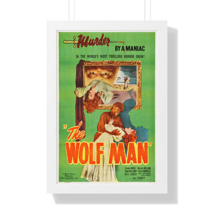 THE WOLF MAN (REISSUE) 1941 - Framed Movie Poster-16″ x 24″-The Sticker Space