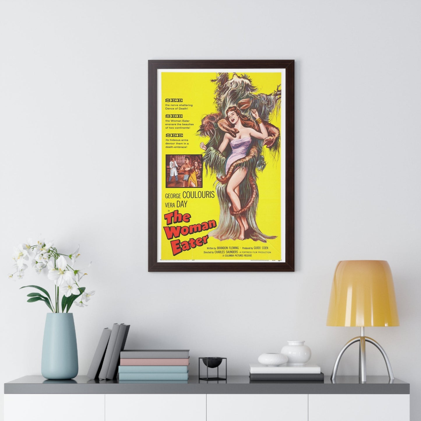 THE WOMAN EATER 1958 - Framed Movie Poster-The Sticker Space