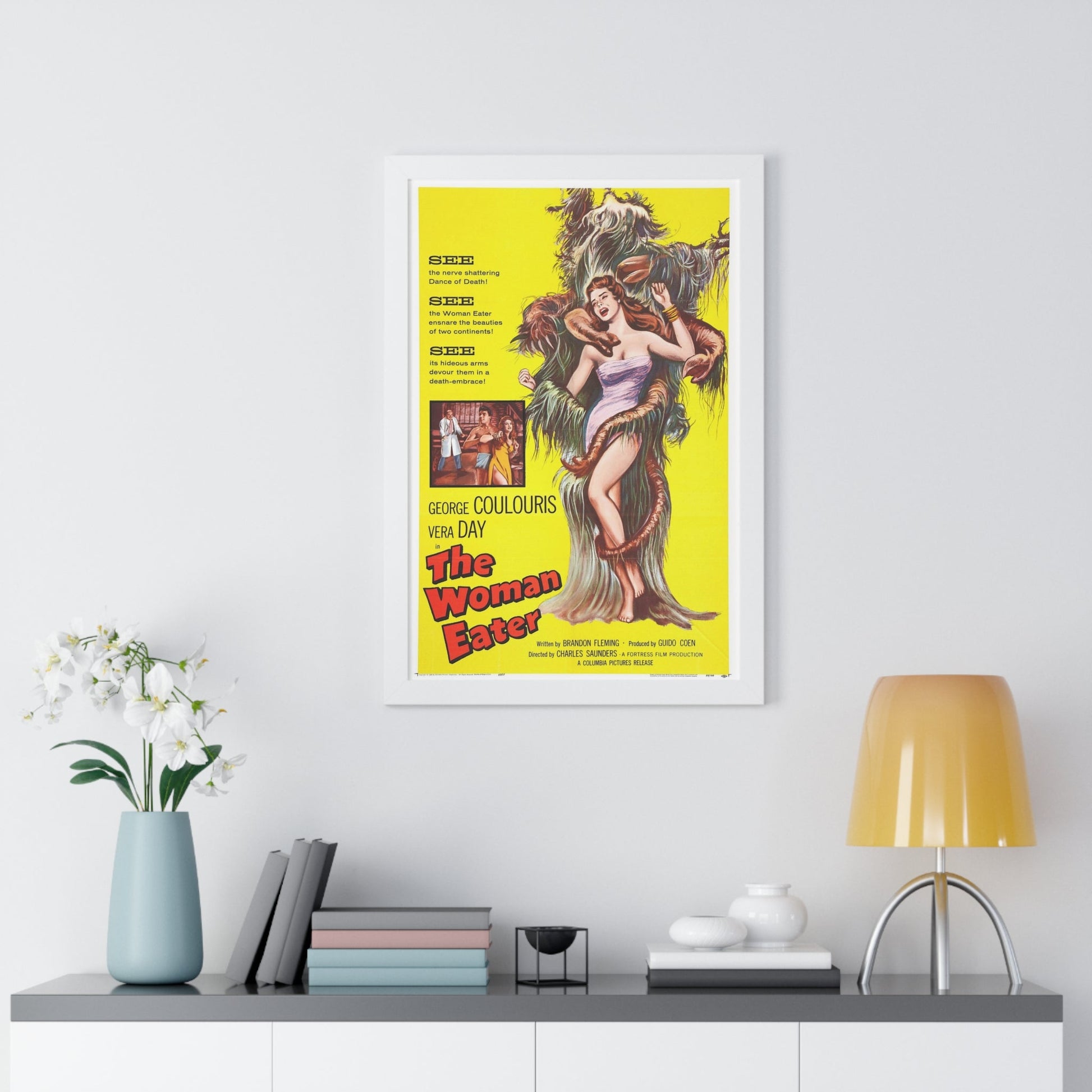 THE WOMAN EATER 1958 - Framed Movie Poster-The Sticker Space