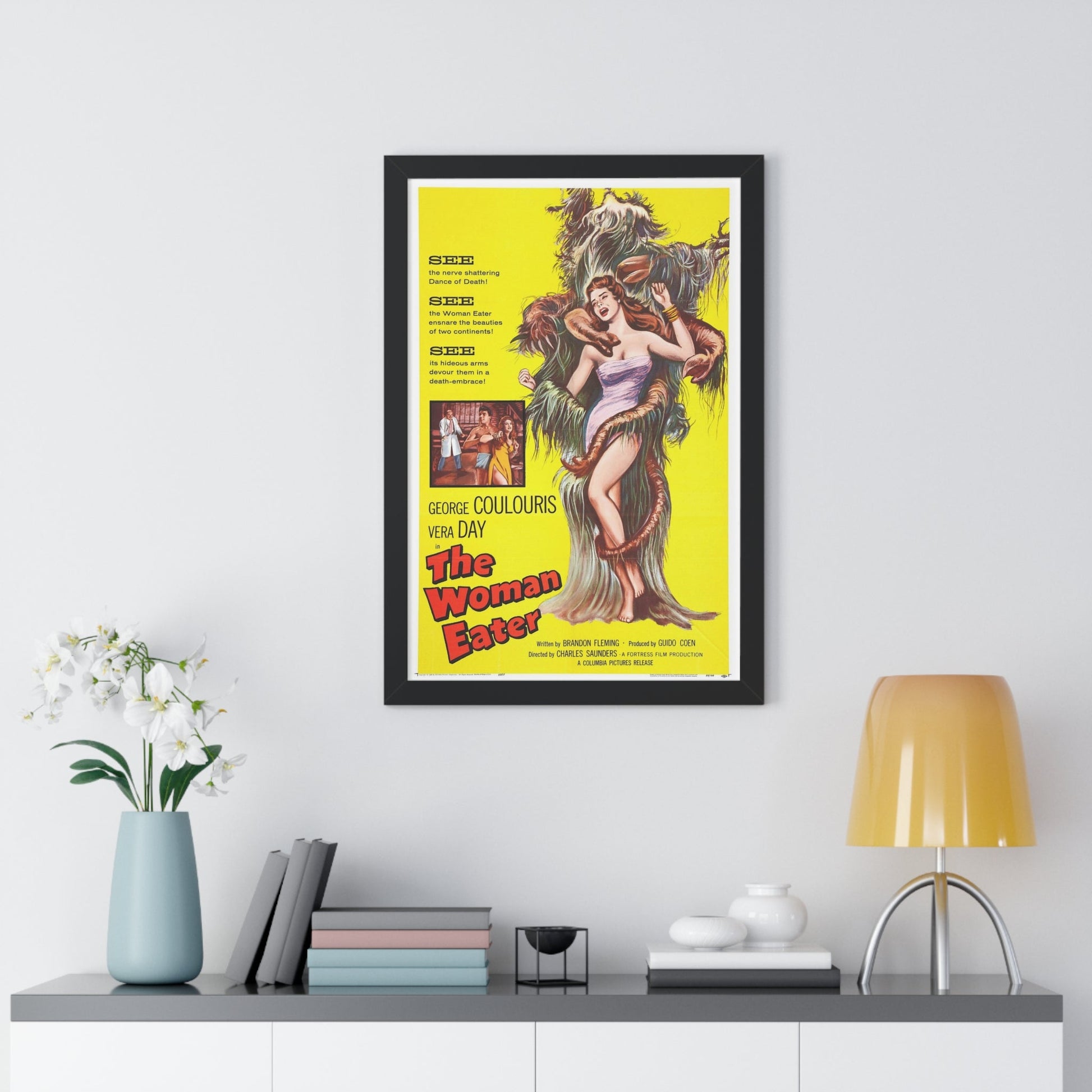 THE WOMAN EATER 1958 - Framed Movie Poster-The Sticker Space