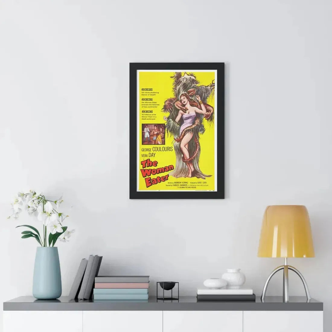 THE WOMAN EATER 1958 - Framed Movie Poster - The Sticker Space