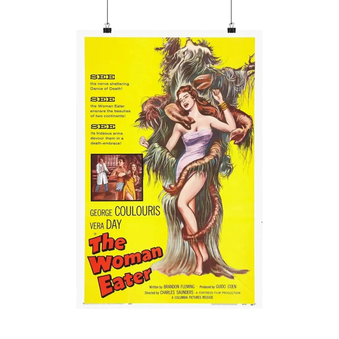 THE WOMAN EATER 1958 - Paper Movie Poster 16″ x 24″ Matte - The Sticker Space
