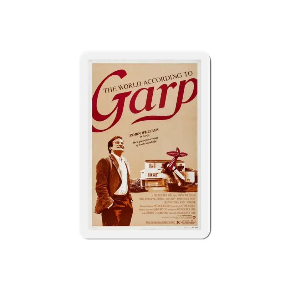 The World According to Garp 1982 Movie Poster Refrigerator Magnet 2 Inch - The Sticker Space