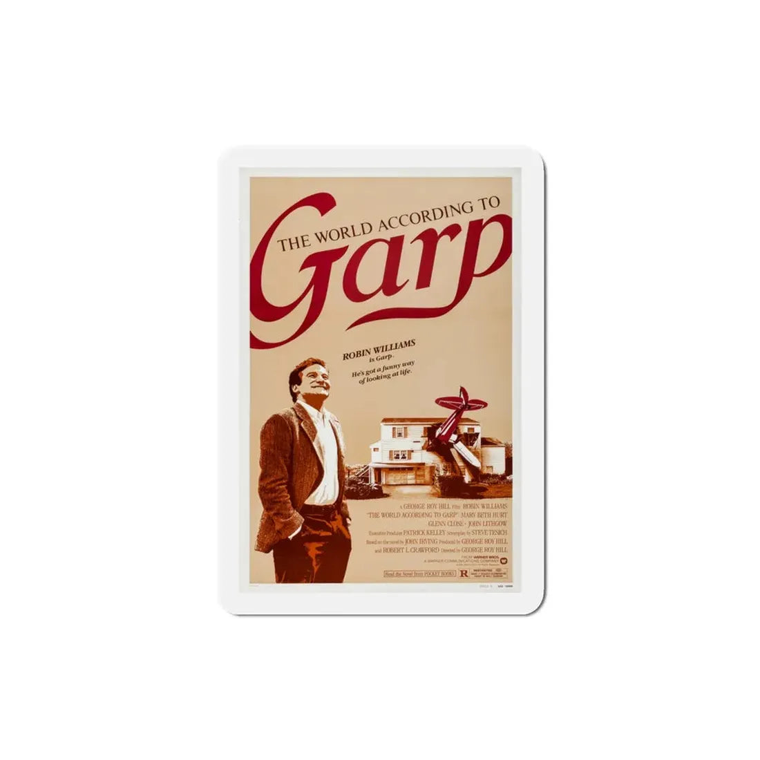 The World According to Garp 1982 Movie Poster Refrigerator Magnet 3 Inch - The Sticker Space