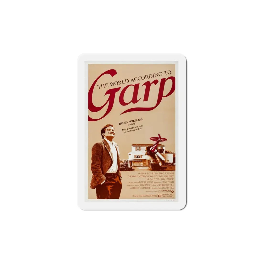 The World According to Garp 1982 Movie Poster Refrigerator Magnet 5 Inch - The Sticker Space