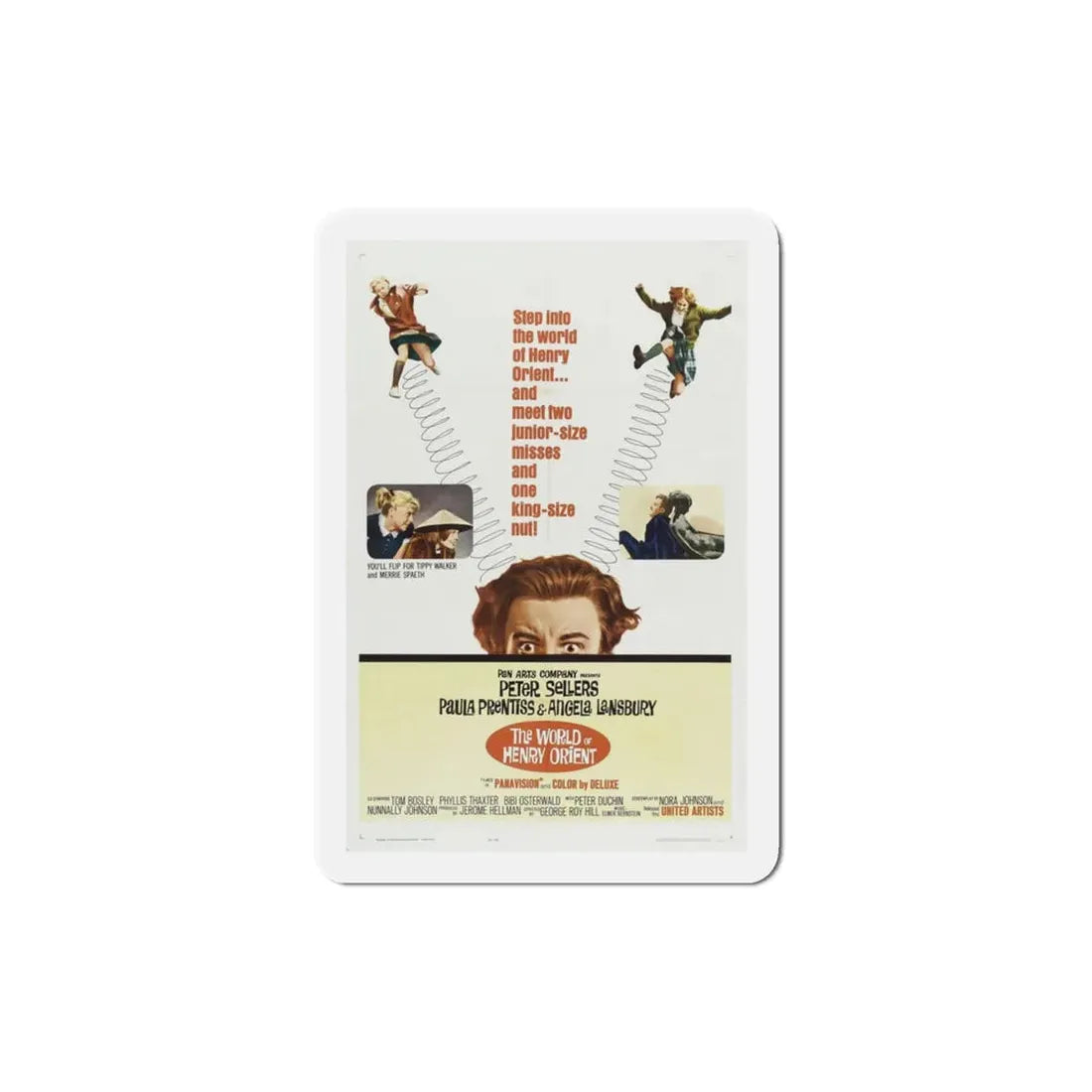 The World of Henry Orient 1964 Movie Poster Refrigerator Magnet 3 Inch - The Sticker Space