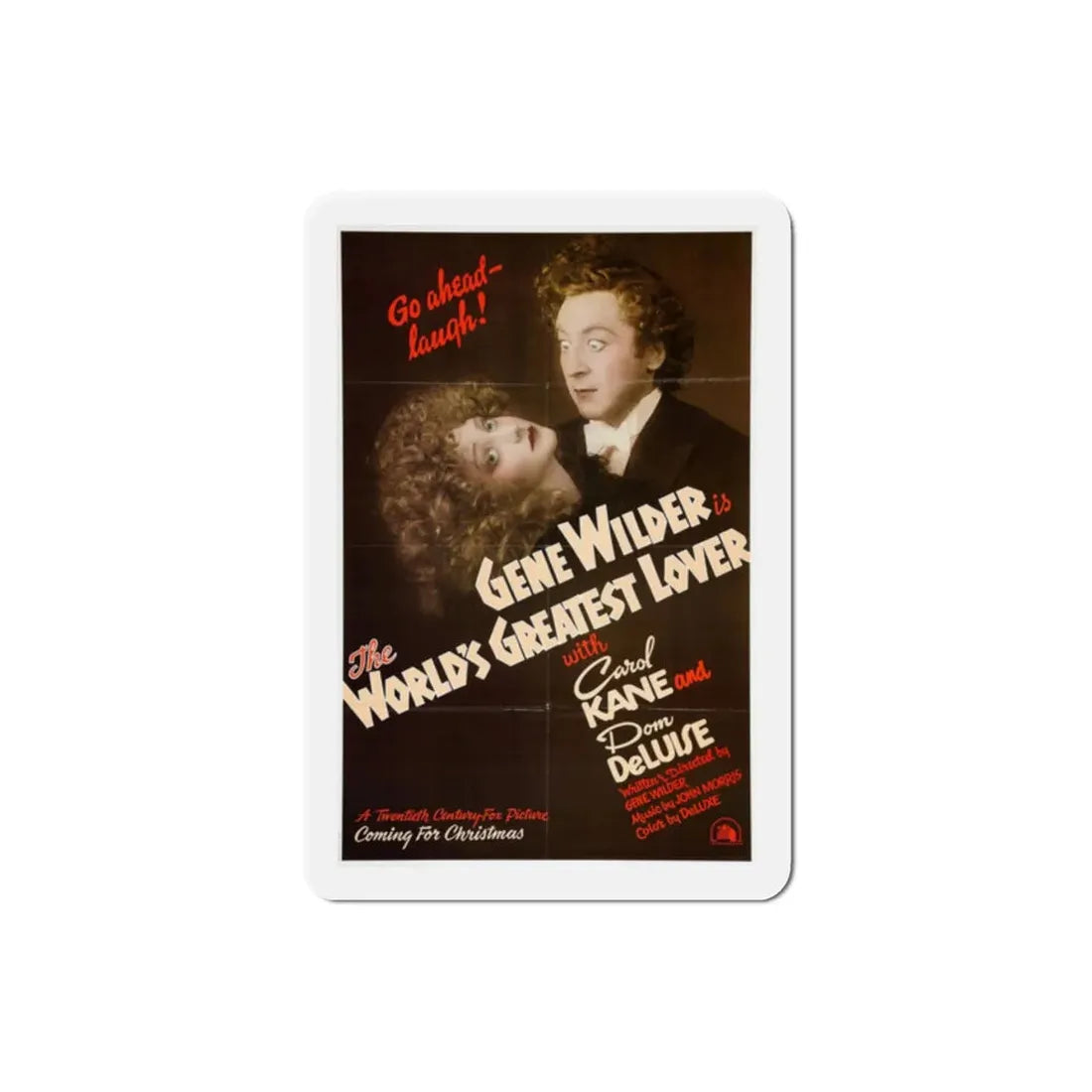 The World's Greatest Lover 1977 Movie Poster Refrigerator Magnet 2 Inch - The Sticker Space