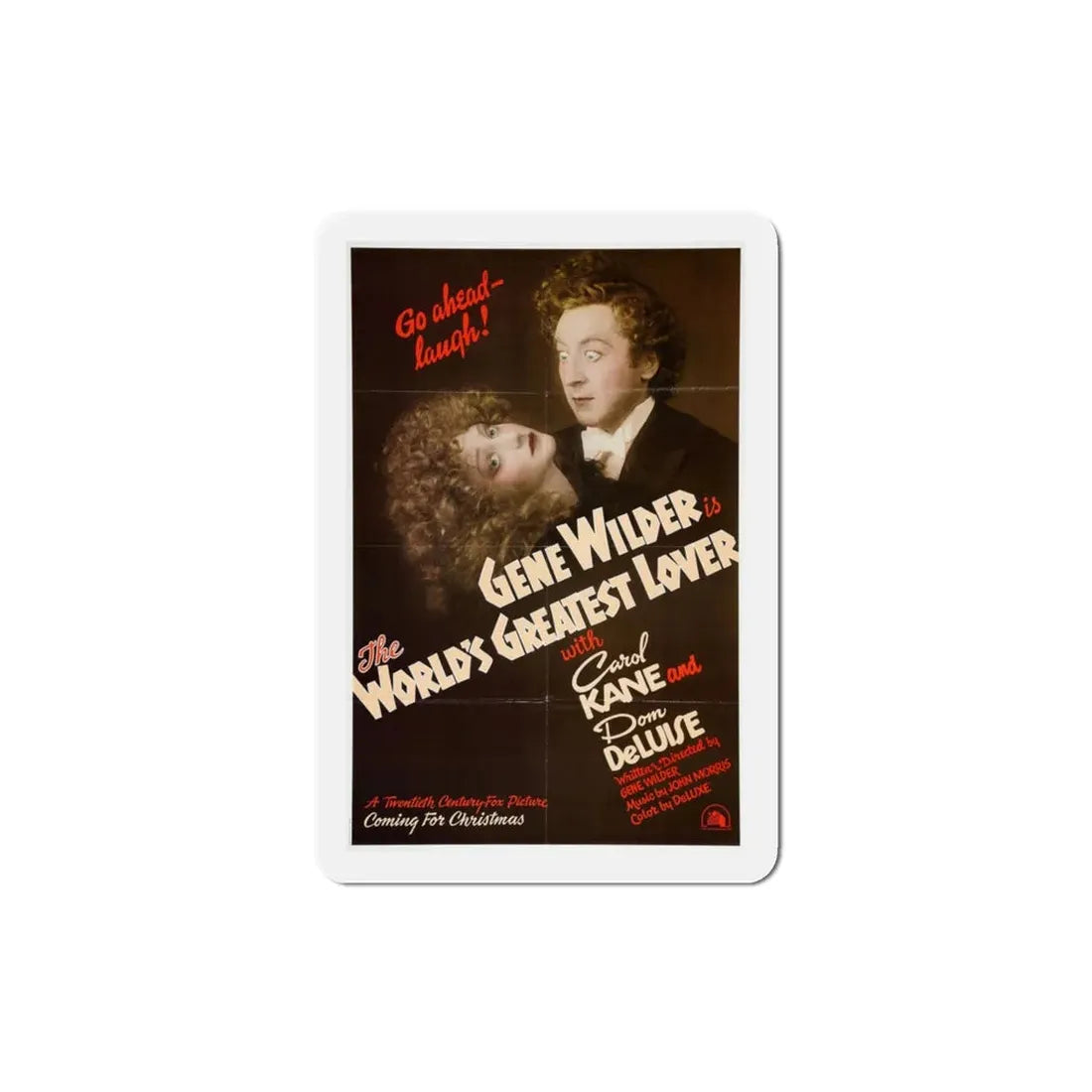 The World's Greatest Lover 1977 Movie Poster Refrigerator Magnet 3 Inch - The Sticker Space