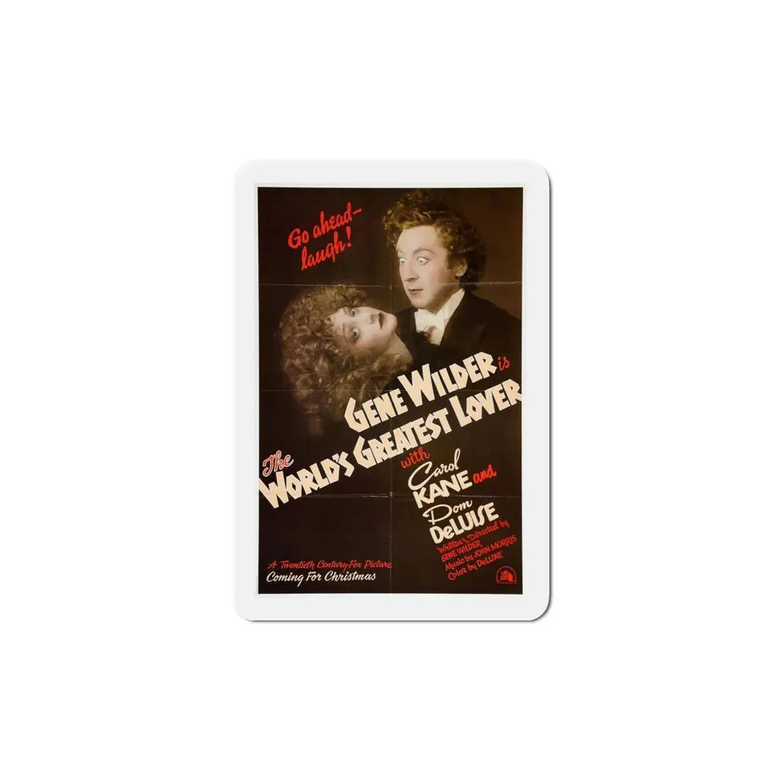 The World's Greatest Lover 1977 Movie Poster Refrigerator Magnet 6 Inch - The Sticker Space