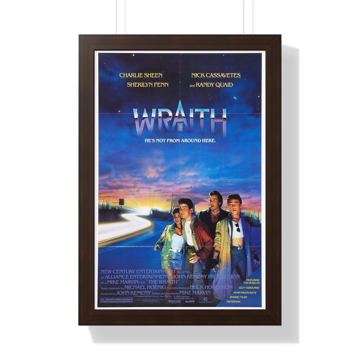 THE WRAITH 1986 - Framed Movie Poster-16″ x 24″-The Sticker Space