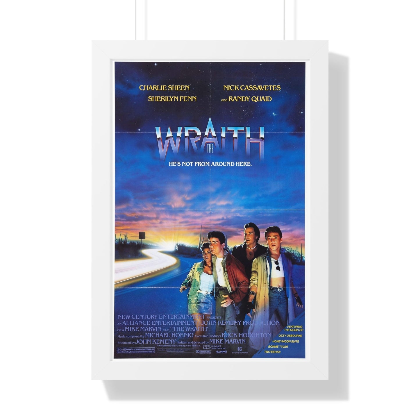 THE WRAITH 1986 - Framed Movie Poster-16″ x 24″-The Sticker Space