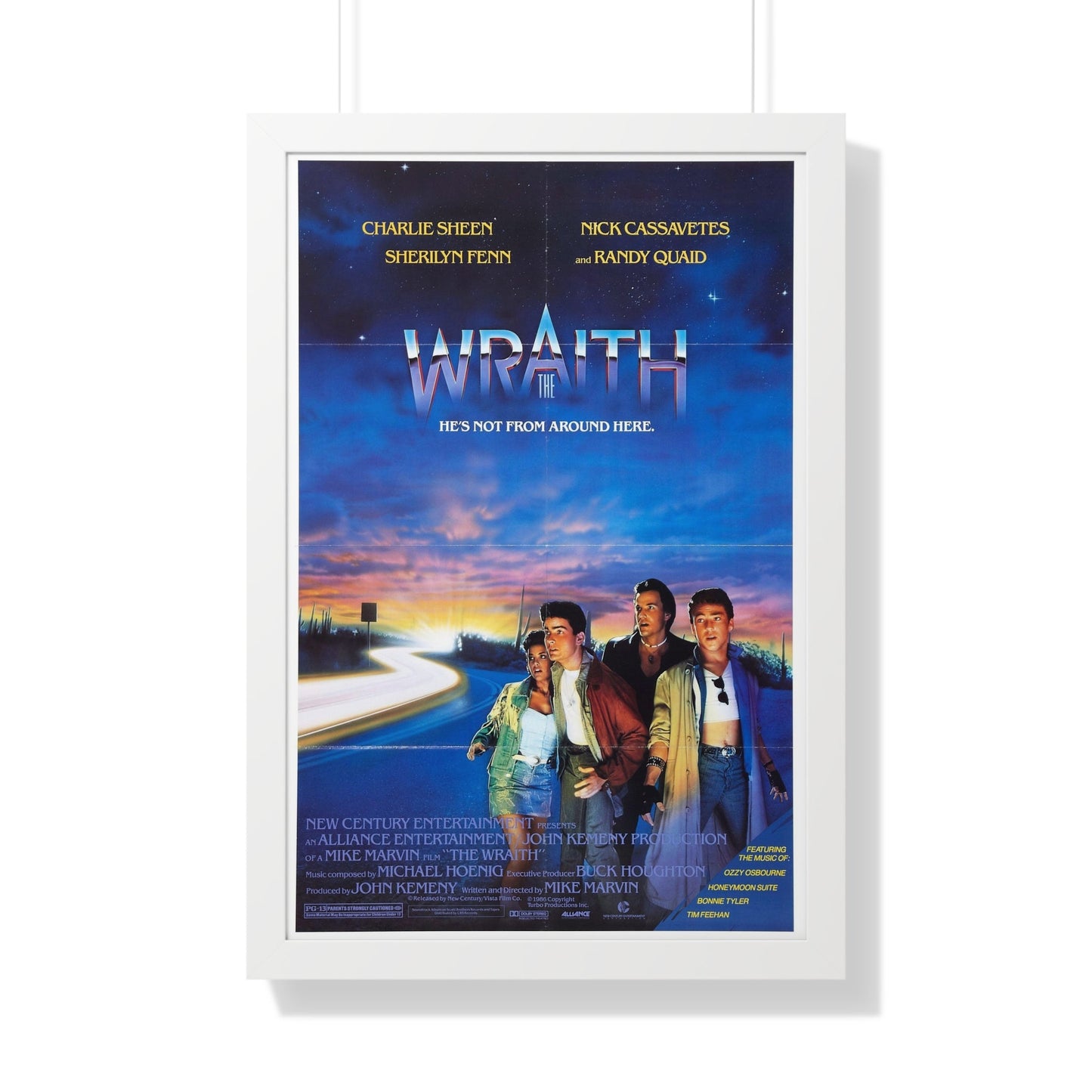 THE WRAITH 1986 - Framed Movie Poster-20" x 30"-The Sticker Space