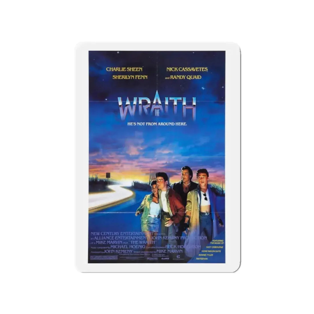 THE WRAITH 1986 Movie Poster - Refrigerator Magnet 2 Inch Die-Cut - The Sticker Space