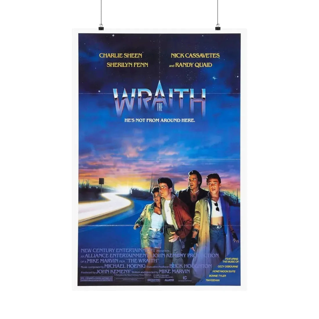 THE WRAITH 1986 - Paper Movie Poster 24″ x 36″ Matte - The Sticker Space