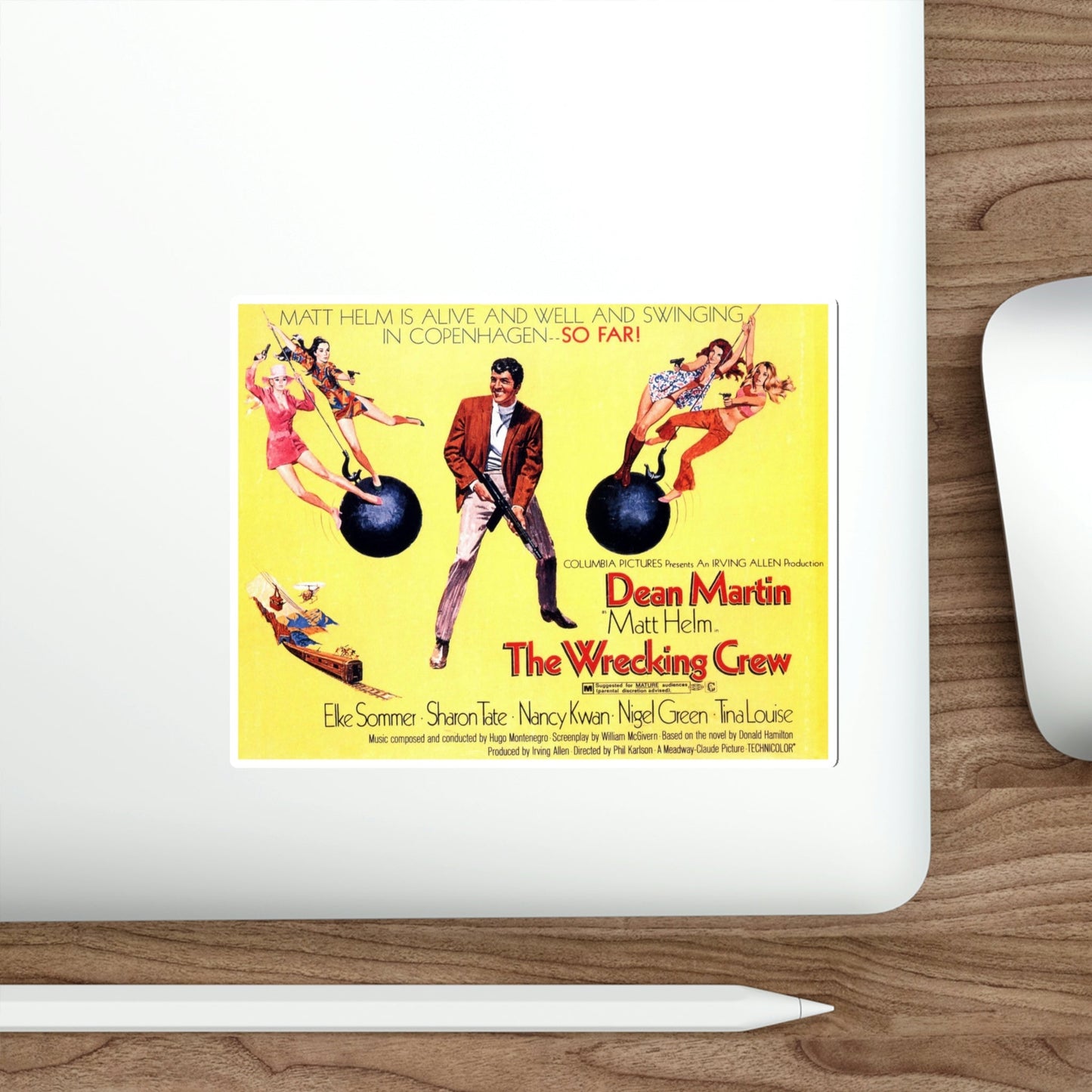 The Wrecking Crew 1969 Movie Poster STICKER Vinyl Die-Cut Decal-The Sticker Space