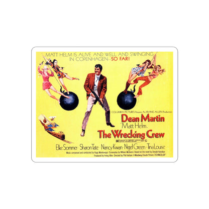 The Wrecking Crew 1969 Movie Poster STICKER Vinyl Die-Cut Decal-3 Inch-The Sticker Space