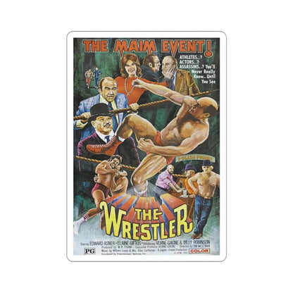The Wrestler 1974 Movie Poster STICKER Vinyl Die-Cut Decal 4 Inch - The Sticker Space
