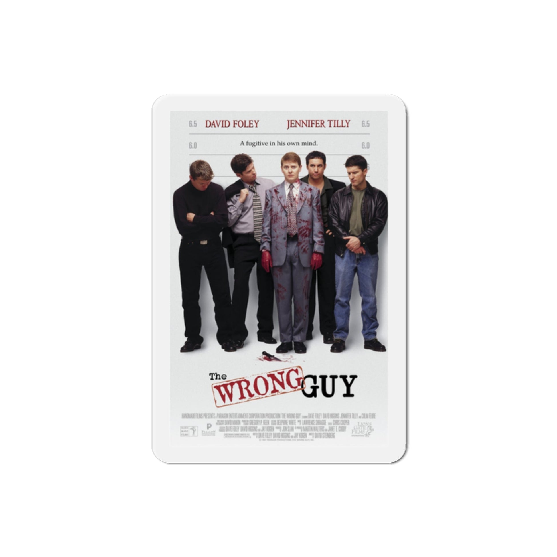 The Wrong Guy 1997 Movie Poster Die-Cut Magnet-2" x 2"-The Sticker Space