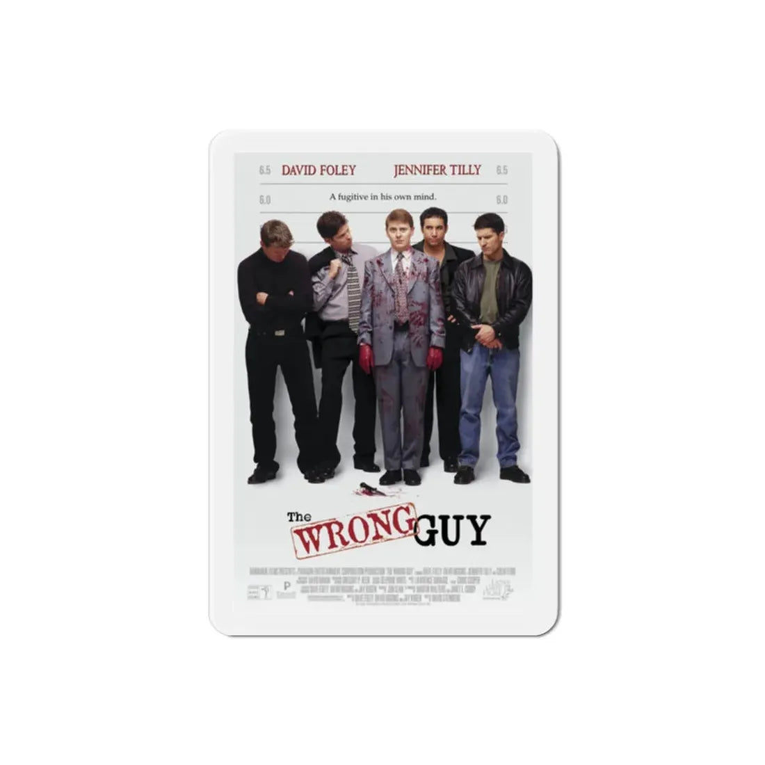 The Wrong Guy 1997 Movie Poster Refrigerator Magnet 2 Inch - The Sticker Space
