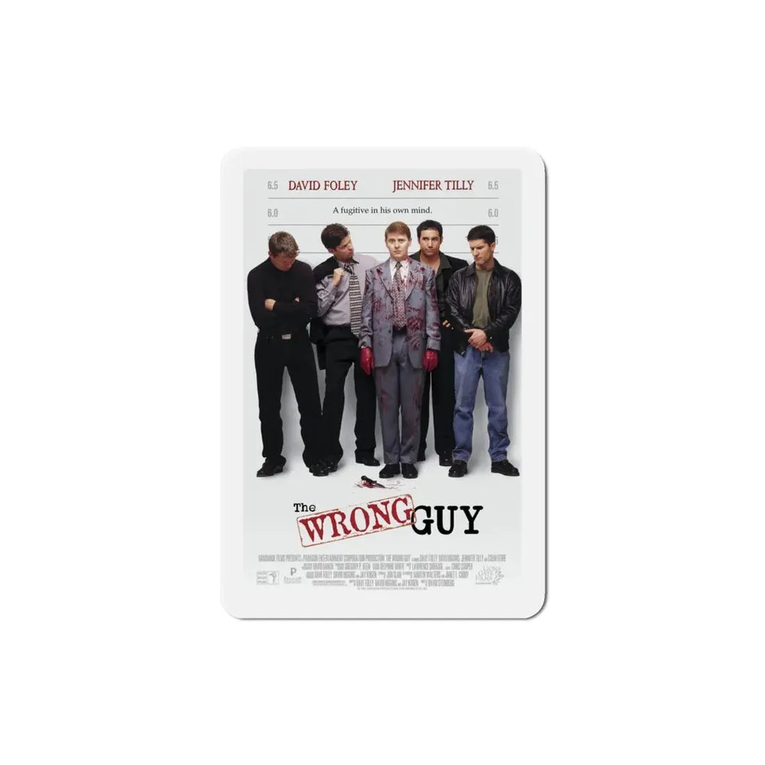 The Wrong Guy 1997 Movie Poster Refrigerator Magnet 4 Inch - The Sticker Space