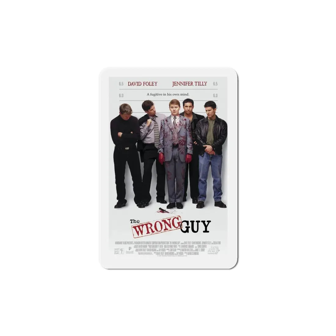 The Wrong Guy 1997 Movie Poster Refrigerator Magnet 6 Inch - The Sticker Space